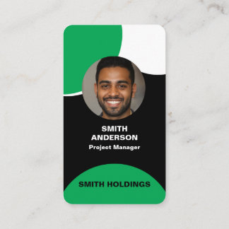 Skaymarts | Photo Simple Green Black Modern  Business Card