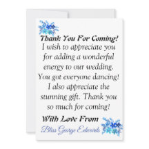 Skaymarts | Stunning Thank You For Coming Card