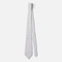 Skaymarts White Love Design Neck Tie