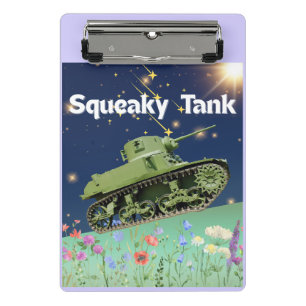 Skeaky Tank Mini Clipboard