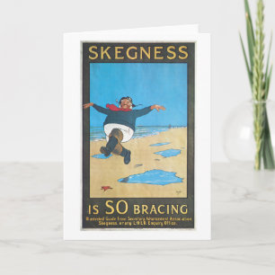Skegness, England Vintage Travel Poster Card