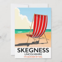 Skegness Lincolnshire beach poster