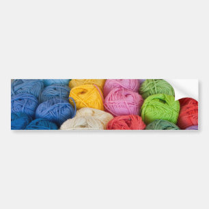 Skeins of yarn bumper sticker