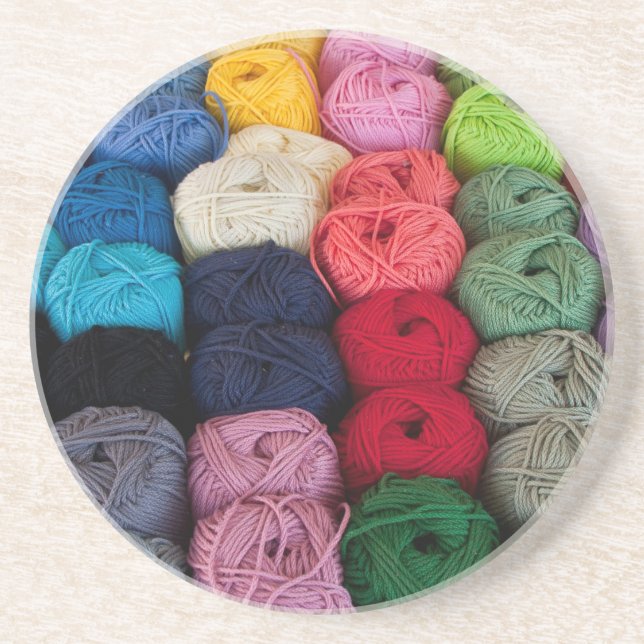 Skeins of yarn coaster (Front)
