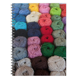 Skeins of yarn notebook