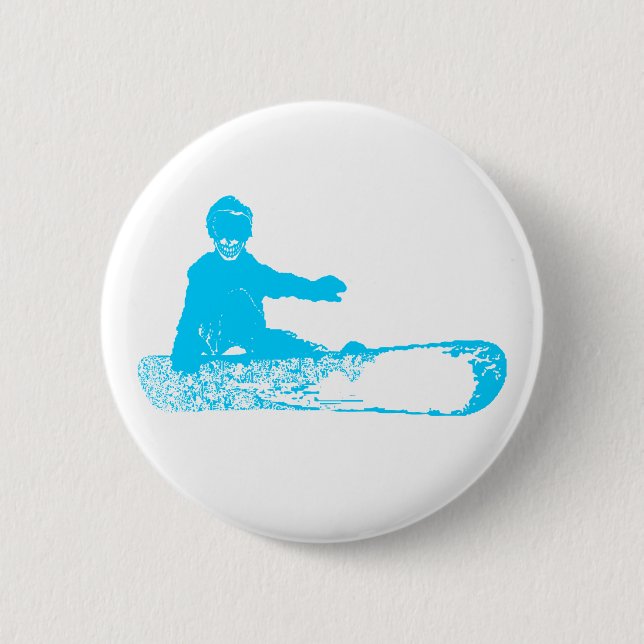 skeleboarder. 6 cm round badge (Front)