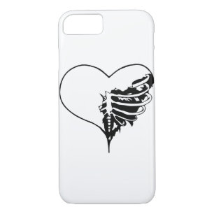 Skeleheart - White iPhone 8/7 Case