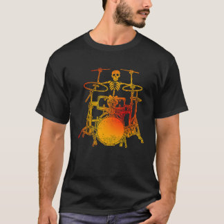 Skelet drummer rock and roll drummer  2 T-Shirt