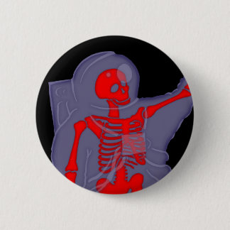 Skeletal Astronaut 6 Cm Round Badge