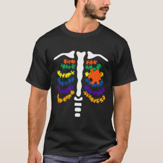 Skeletal Autism Awareness Autism T-Shirt