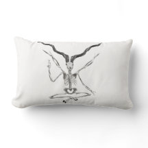 Skeletal Baphomet Pillow