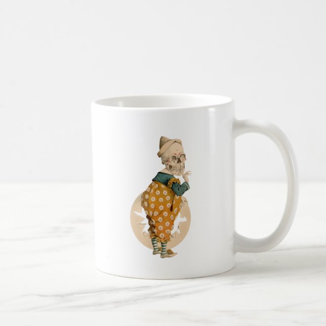 Skeletal Clown Coffee Mug (Right)