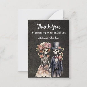 Skeletal Couple Thank You Card