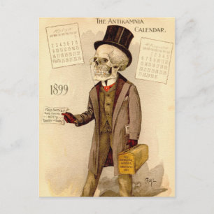 Skeletal Doctor Postcard