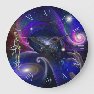 Skeletal Figures in Cosmos Large Clock