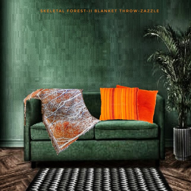 Skeletal Forest-II Throw Blanket (Creator Uploaded)