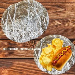 Skeletal Forest Paper Plate