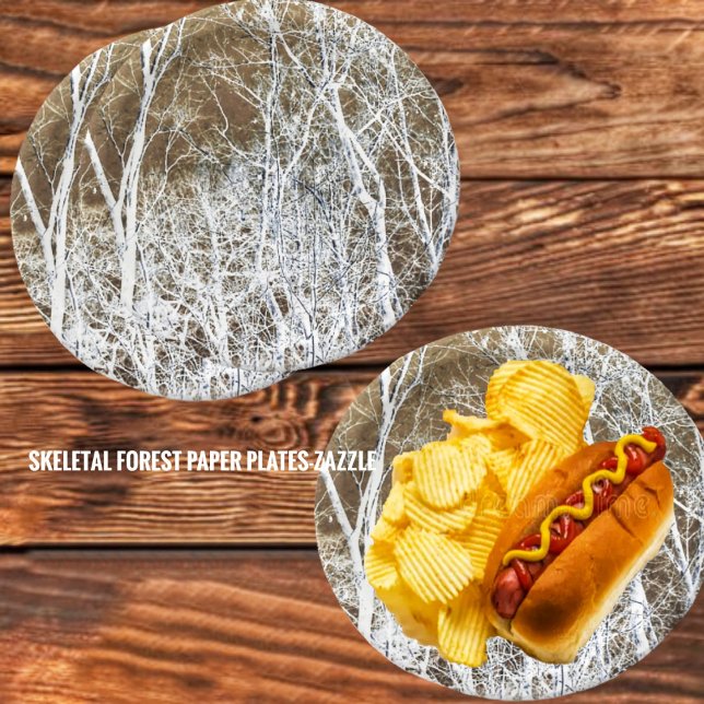 Skeletal Forest Paper Plate (Creator Uploaded)