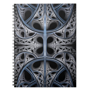 Skeletal Hall fractal art Notebook