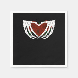 Skeletal Heart Napkin