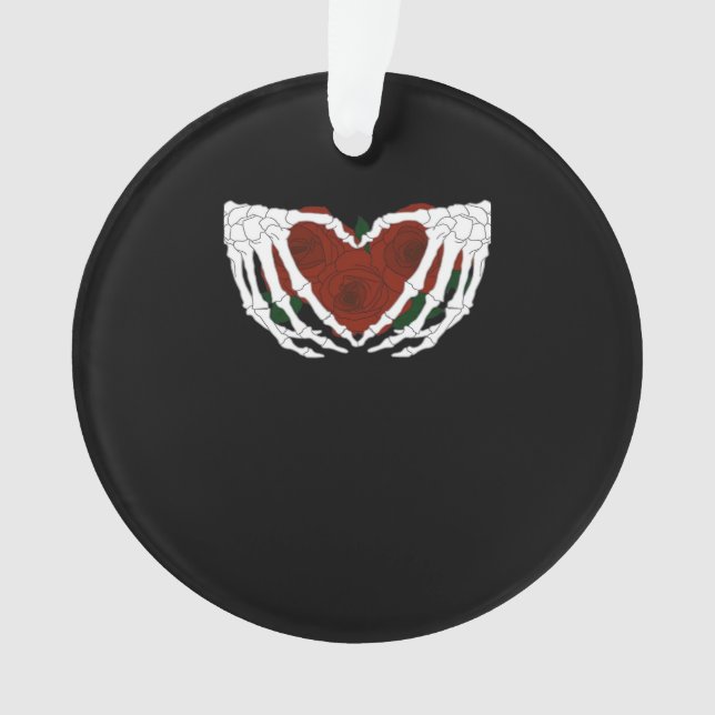 Skeletal Heart  Ornament (Front)