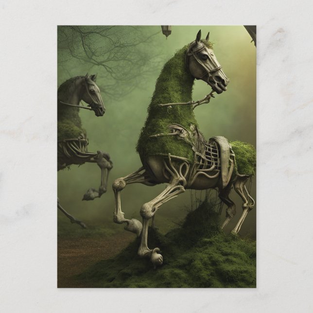 Skeletal Horses Postcard (Front)