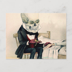 Skeletal Last Rites Postcard