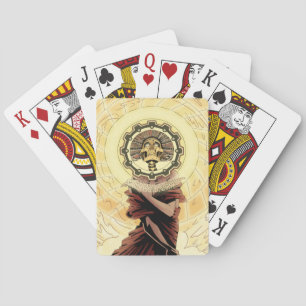 Skeletal light Bicycle playing cards