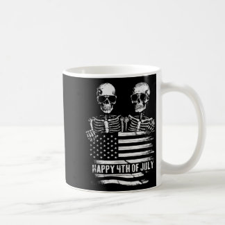 Skeletal Salute to Independence Day - Patriotic Coffee Mug