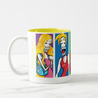 Skeletica's family affairs Two-Tone coffee mug