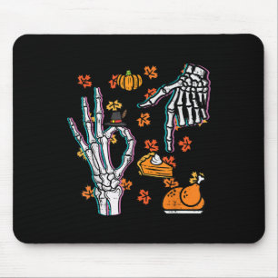 Skeleton 67 Meme Funny Thanksgiving 6 7 Boys Youth Mouse Pad