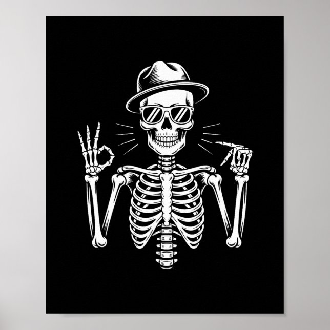 Skeleton 67 Sign Language Alpha Slang Gen 67th Num (Front)