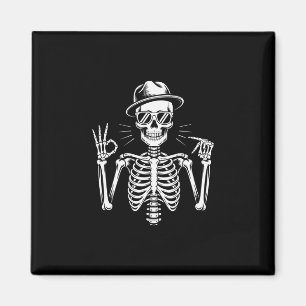 Skeleton 67 Sign Language Alpha Slang Gen 67th Num Magnet