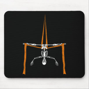 Skeleton Aerialist - Halloween Aerial Silks Circus Mouse Pad