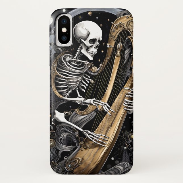 Skeleton and Harp I Case-Mate iPhone Case (Back)