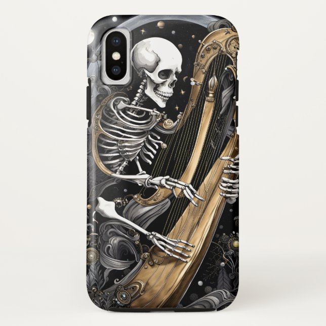 Skeleton and Harp I Case-Mate iPhone Case (Back)
