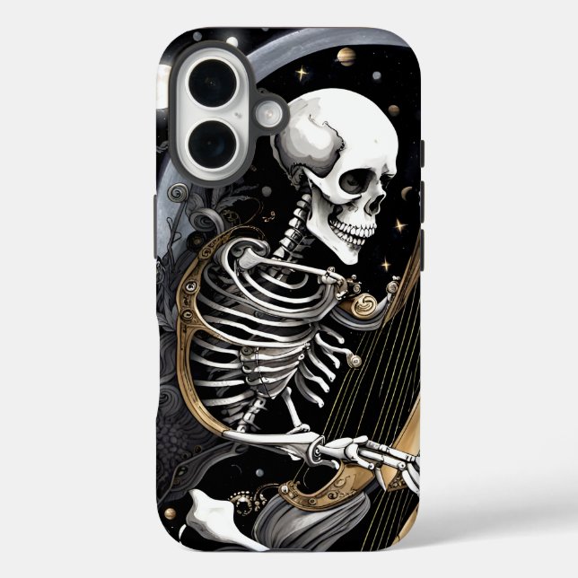 Skeleton and Harp I Case-Mate iPhone Case (Back)