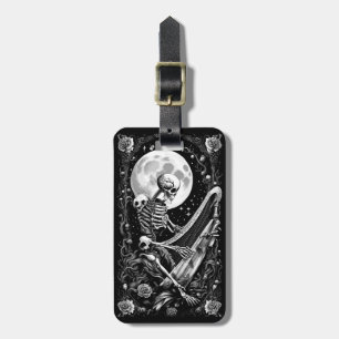 Skeleton and Harp III Luggage Tag