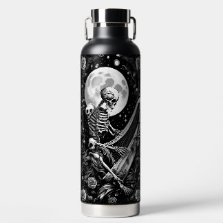Skeleton and Harp III Water Bottle