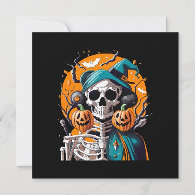 Skeleton and pumpkin (Front)