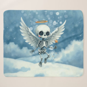 Skeleton Angel – The Sweet Side of the Afterlife. Sherpa Blanket