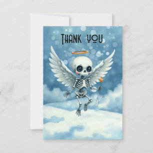 Skeleton Angel – The Sweet Side of the Afterlife. Thank You Card