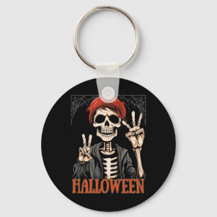 Skeleton Apocalypse Night In The Halloween Funny Key Ring