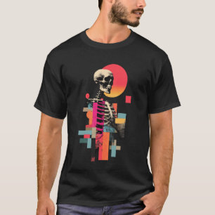 Skeleton Artist Creative Halloween Graphic Designe T-Shirt