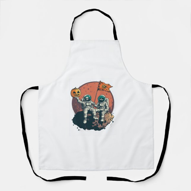 Skeleton Astronaut Crew Apron (Front)