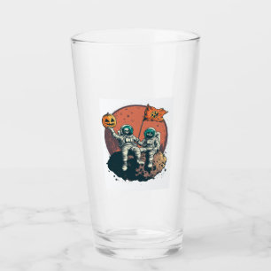 Skeleton Astronaut Crew Glass