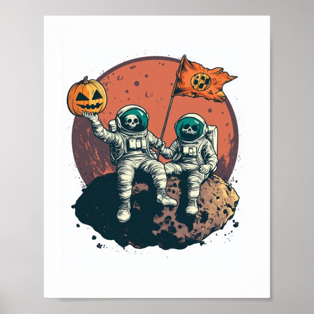 Skeleton Astronaut Crew Poster (Front)