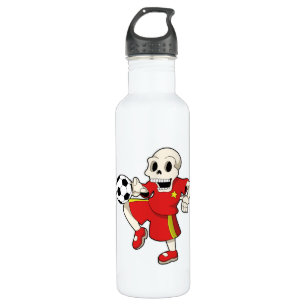 Skeleton at Soccer Sports 710 Ml Water Bottle