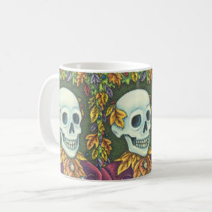 SKELETON AUTUMN GENTLEMAN, HALLOWEEN CLASSIC MUG