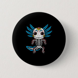 Skeleton Axolotl Halloween Costume Boys Teens Girl 6 Cm Round Badge